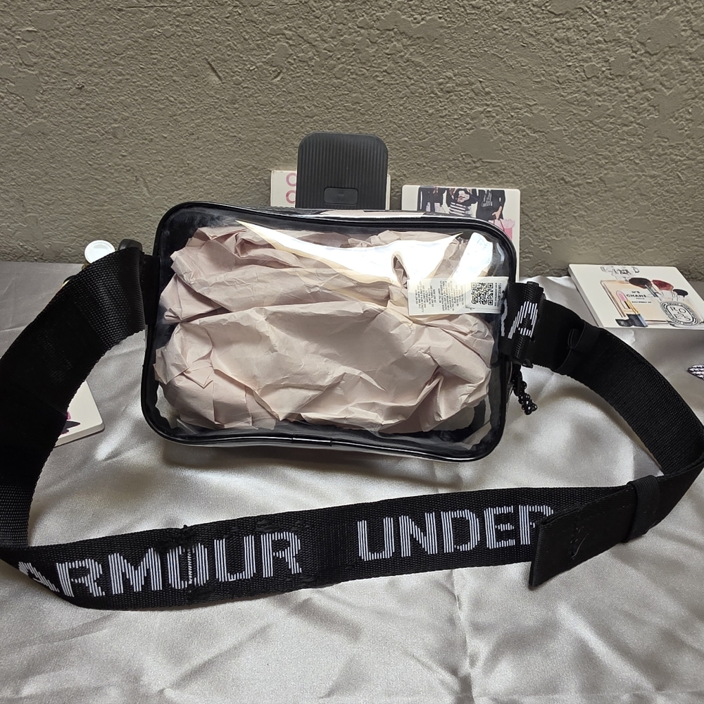 Under Armour Clear Crossbody Bag with Black Strap